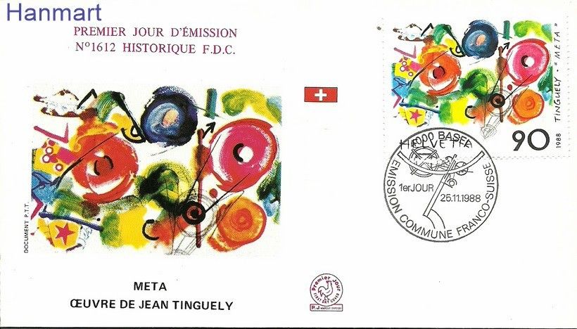 Znaczek Francja 1988 Mi 2693a FDC