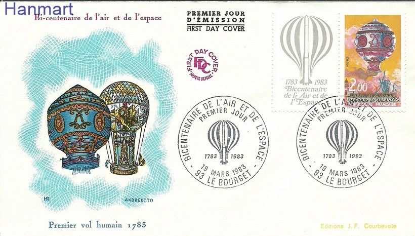 Znaczek Francja 1983 Mi zf2387 FDC