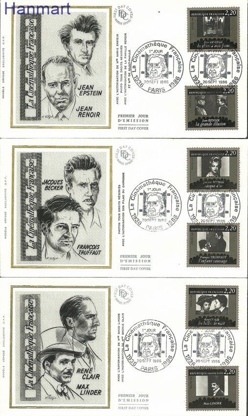 Znaczek Francja 1986 Mi S2566-2575 FDC