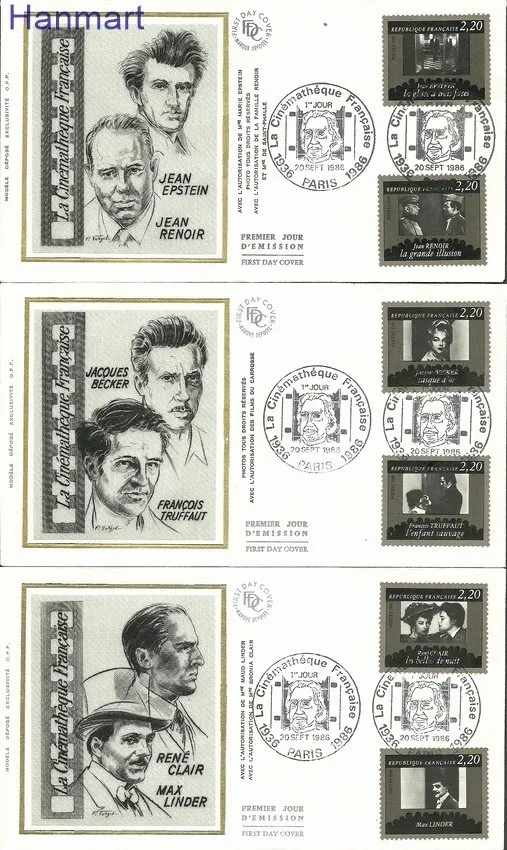 Znaczek Francja 1986 Mi S2566-2575 FDC