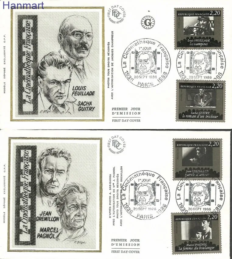 Znaczek Francja 1986 Mi S2566-2575 FDC