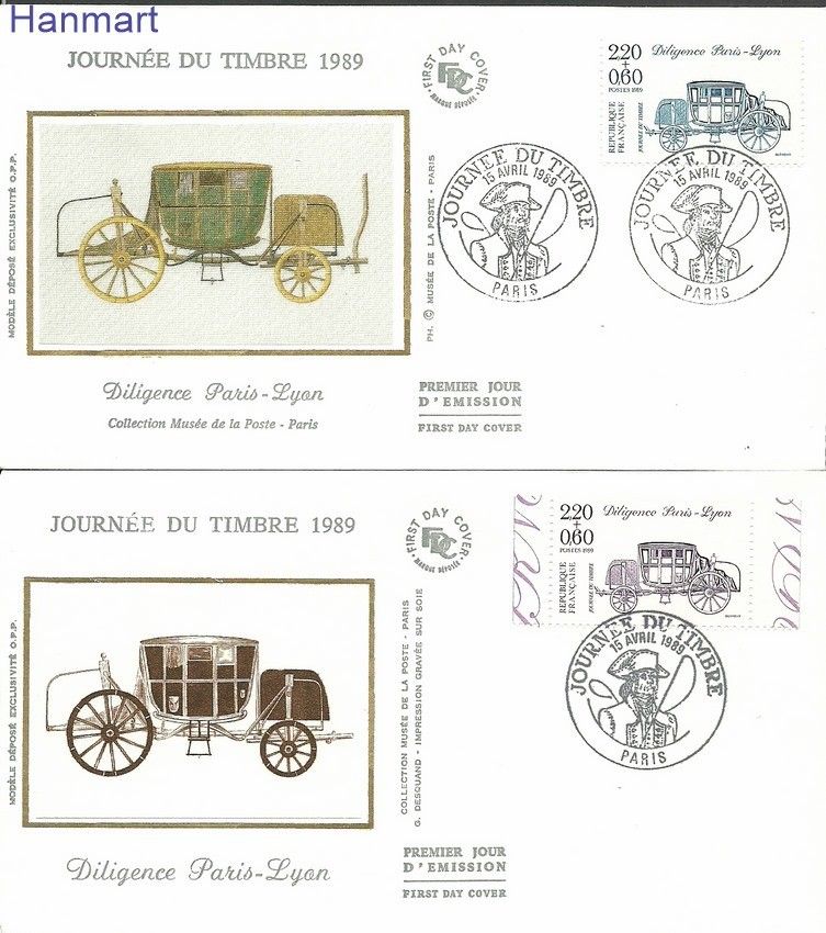 Znaczek Francja 1989 Mi S2709AaCb FDC