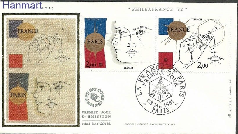 Znaczek Francja 1981 Mi Spar2262-2263 FDC