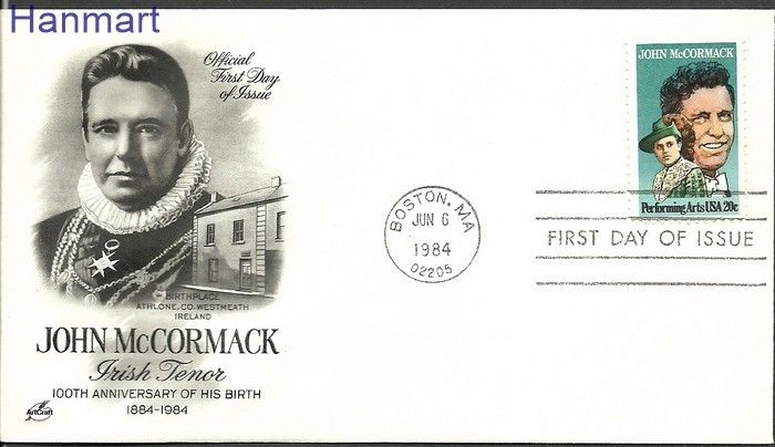 Znaczek USA 1984 Mi 1699 FDC