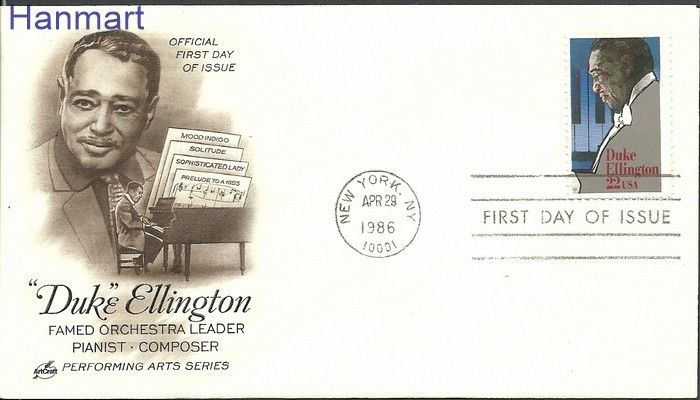 Znaczek USA 1986 Mi 1798 FDC