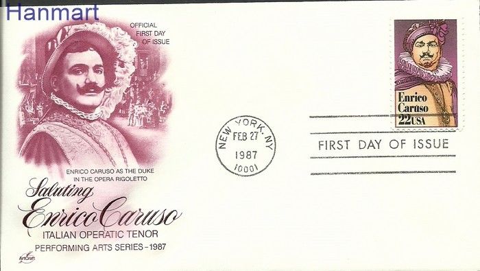 Znaczek USA 1987 Mi 1868 FDC