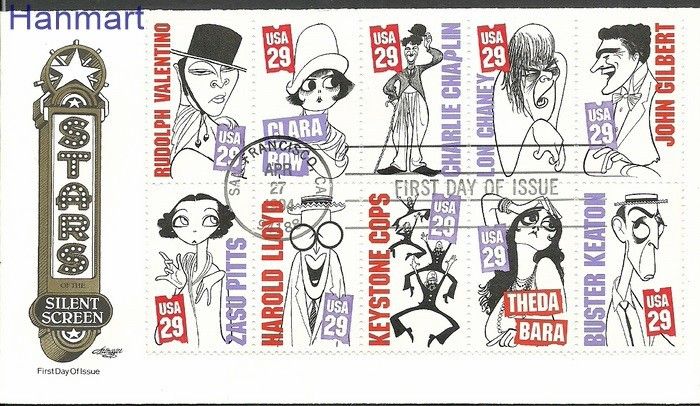 Znaczek USA 1994 Mi 2440-2449 FDC