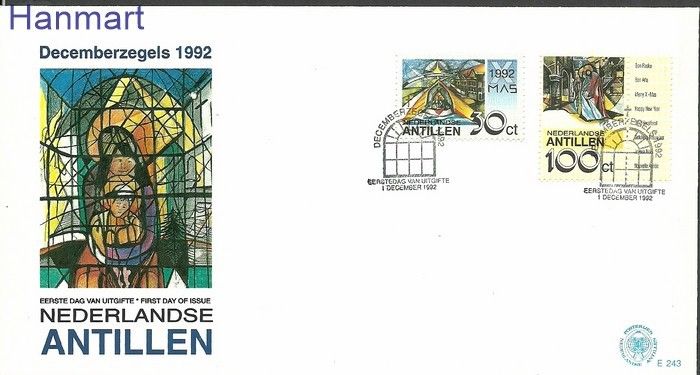 Znaczek Antyle Holenderskie 1992 Mi 766-767b FDC