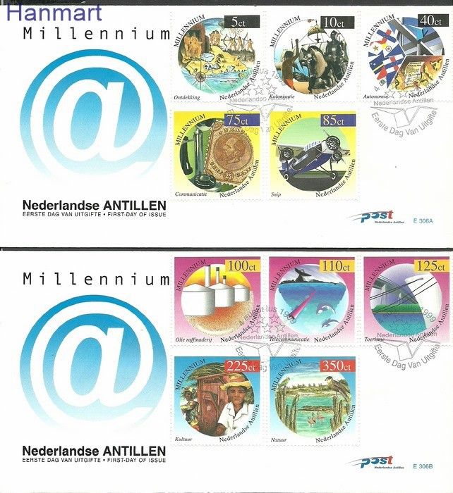 Znaczek Antyle Holenderskie 1999 Mi 1006-1015 FDC
