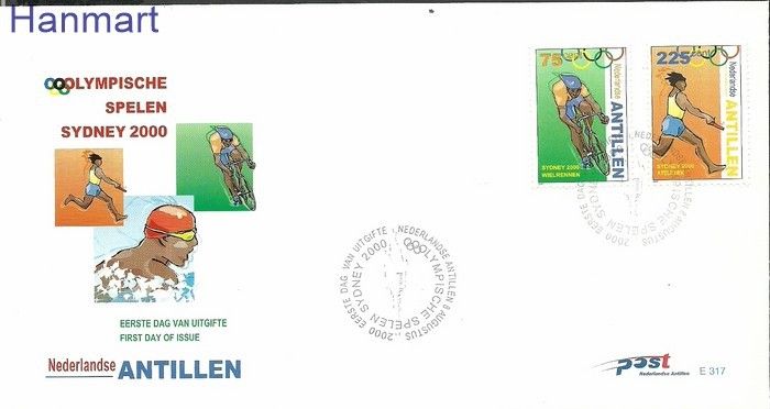 Znaczek Antyle Holenderskie 2000 Mi 1072-1073 FDC