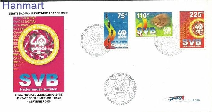 Znaczek Antyle Holenderskie 2000 Mi 1079-1081 FDC