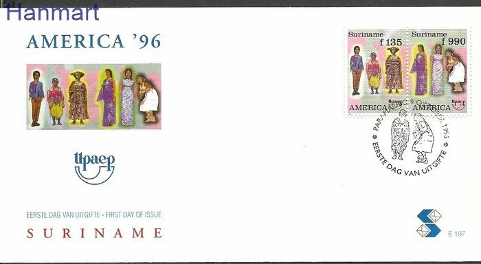 Znaczek Surinam 1996 Mi 1565-1566 FDC