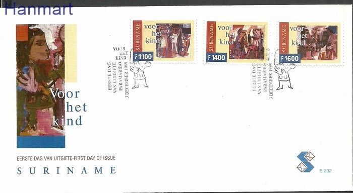Znaczek Surinam 1999 Mi 1716-1718 FDC