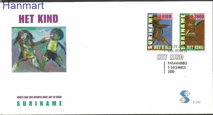 Znaczek Surinam 2000 Mi 1757-1758 FDC