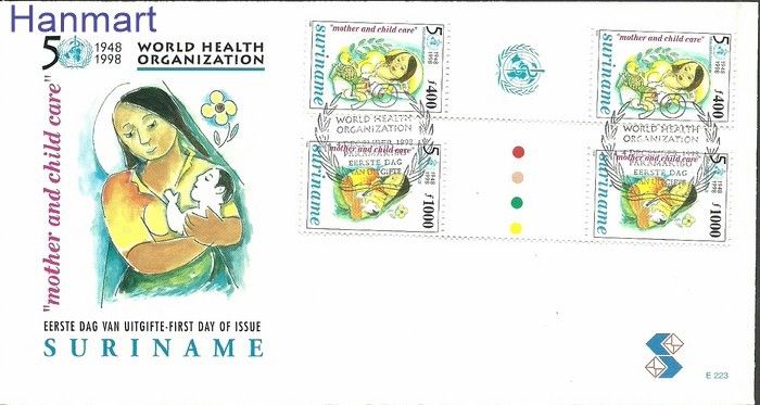 Znaczek Surinam 1998 Mi gut1672-1673 FDC