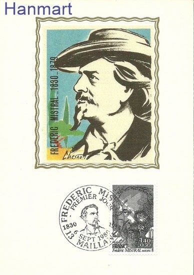 Znaczek Francja 1980 Mi 2219 Karta Max