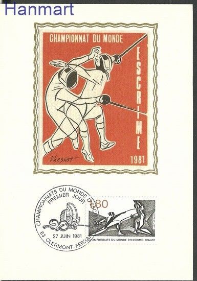 Znaczek Francja 1981 Mi 2273b Karta Max