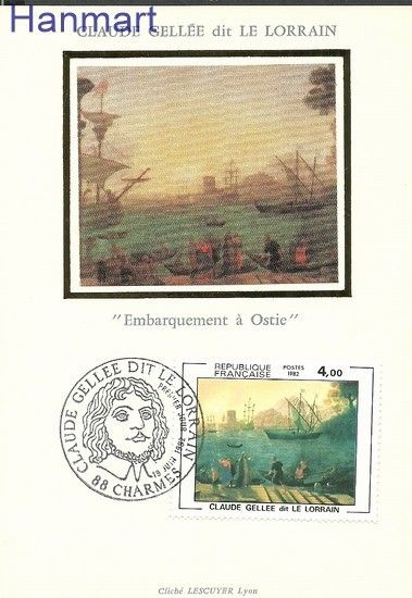 Znaczek Francja 1982 Mi 2345b Karta Max