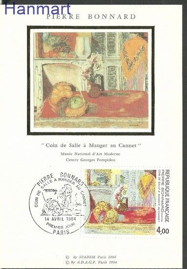 Znaczek Francja 1984 Mi 2438b Karta Max
