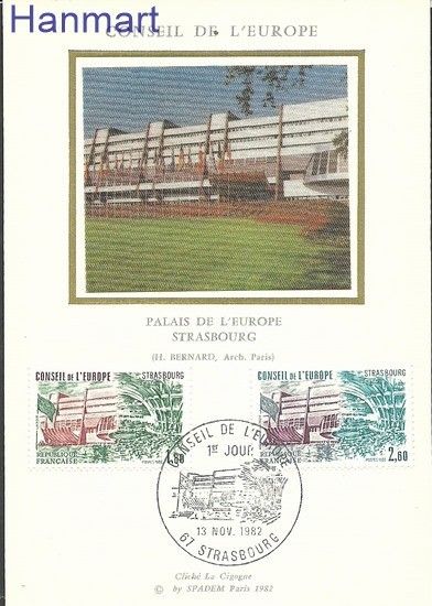 Znaczek Francja 1982 Mi die30-31 Karta Max