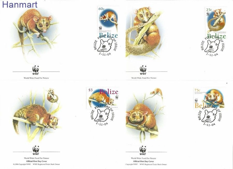 Znaczek Belize 2004 Mi 1285-1288 FDC