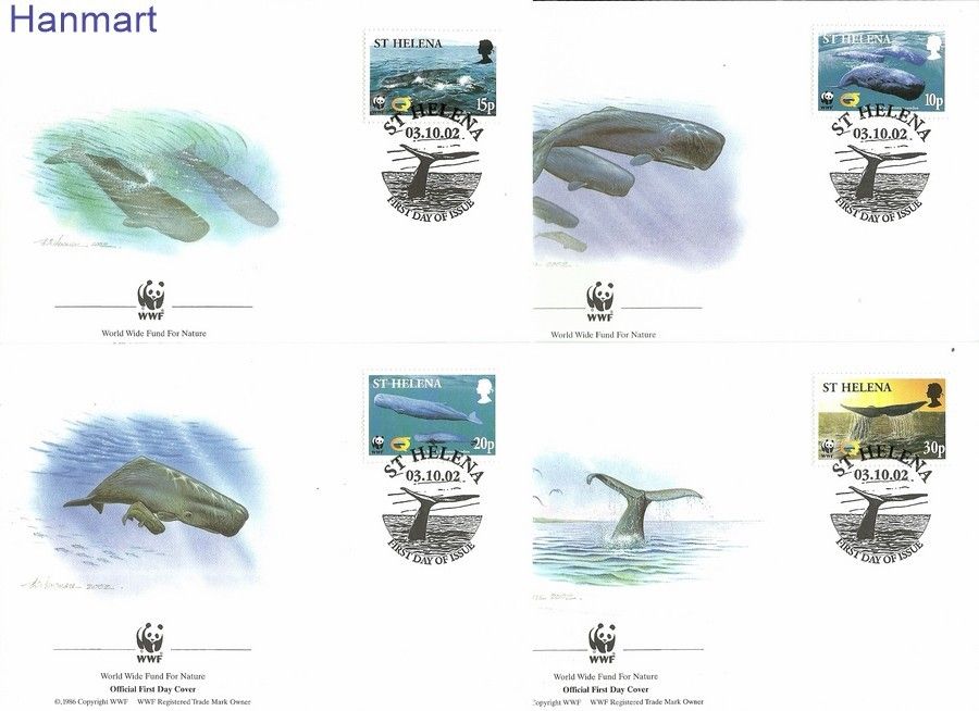 Znaczek Wyspa św. Heleny 2002 Mi 852-855 FDC