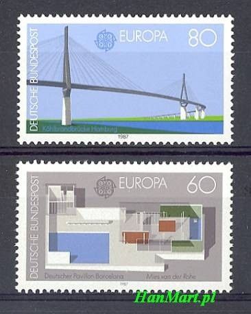 Znaczek Niemcy 1987 Mi 1321-1322 Czyste **