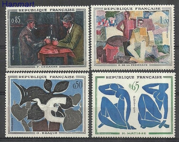 Znaczek Francja 1961 Mi 1372-1375 Z podlepką *
