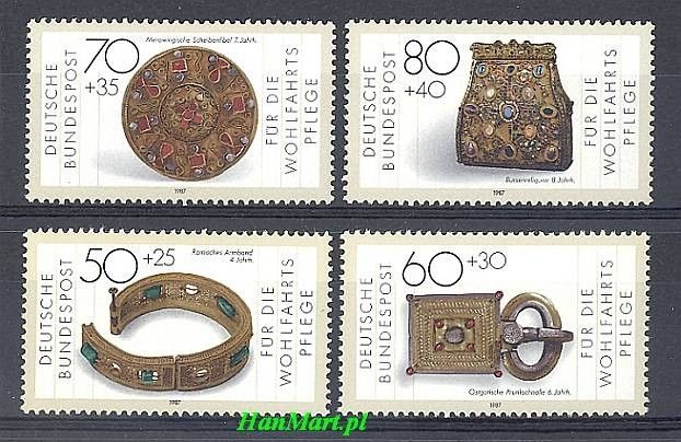 Znaczek Niemcy 1987 Mi 1333-1336 Czyste **
