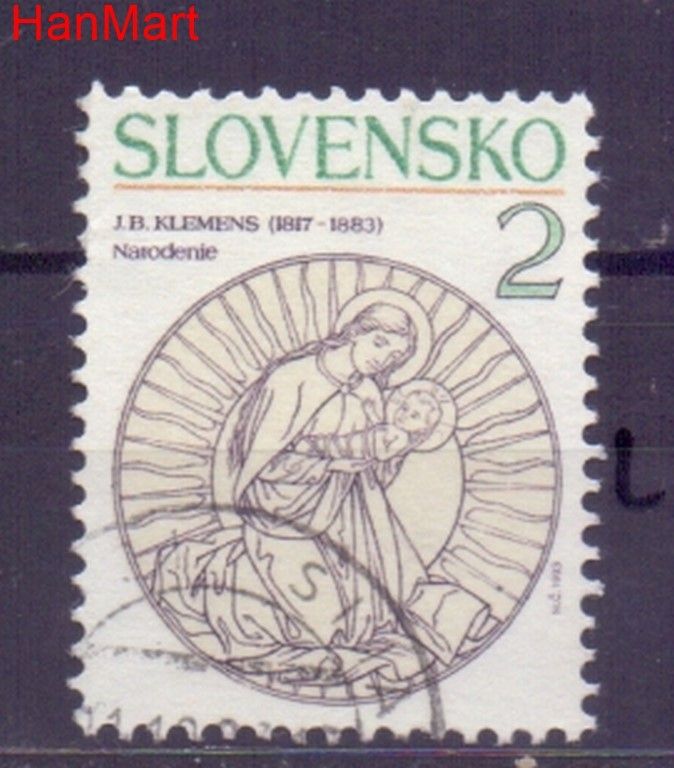 Znaczek Słowacja 1993 Mi mpl183l Stemplowane