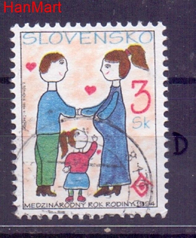 Znaczek Słowacja 1994 Mi mpl188d Stemplowane
