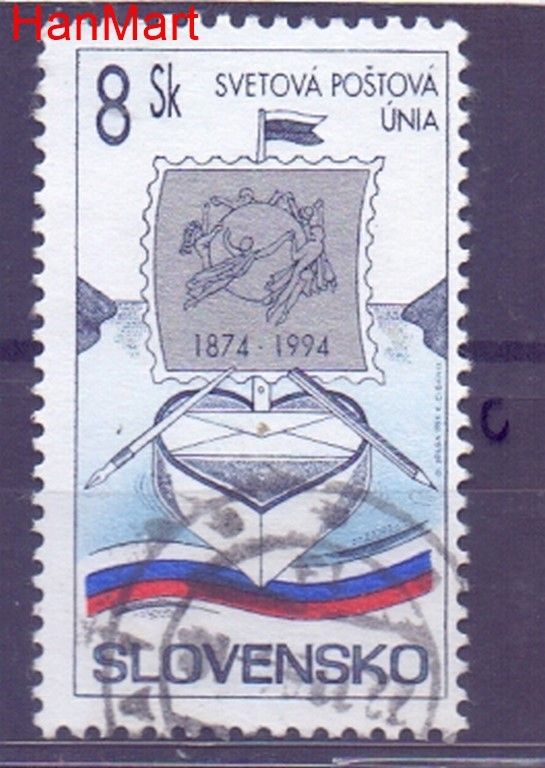 Znaczek Słowacja 1994 Mi mpl199c Stemplowane