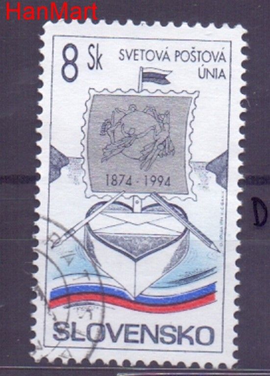 Znaczek Słowacja 1994 Mi mpl199d Stemplowane