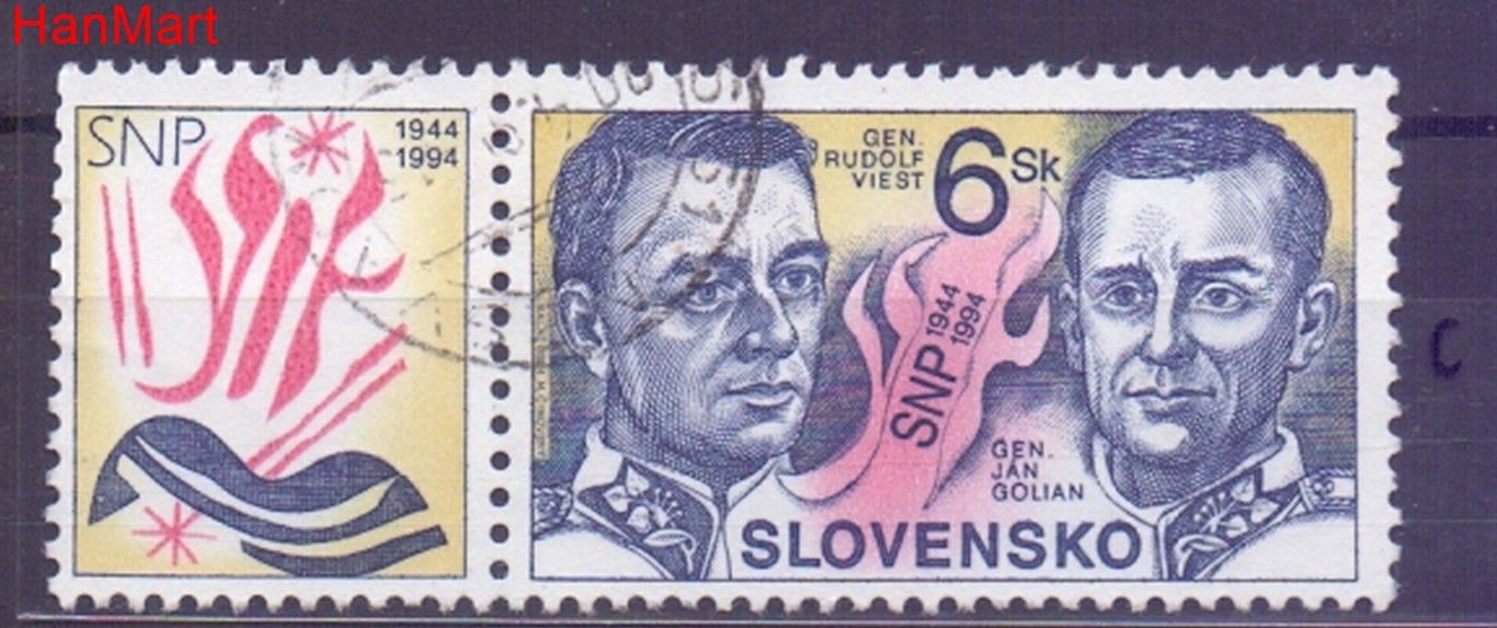 Znaczek Słowacja 1994 Mi mplzf200c Stemplowane