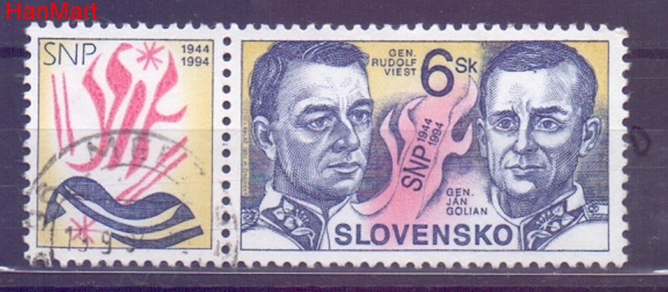 Znaczek Słowacja 1994 Mi mplzf200d Stemplowane