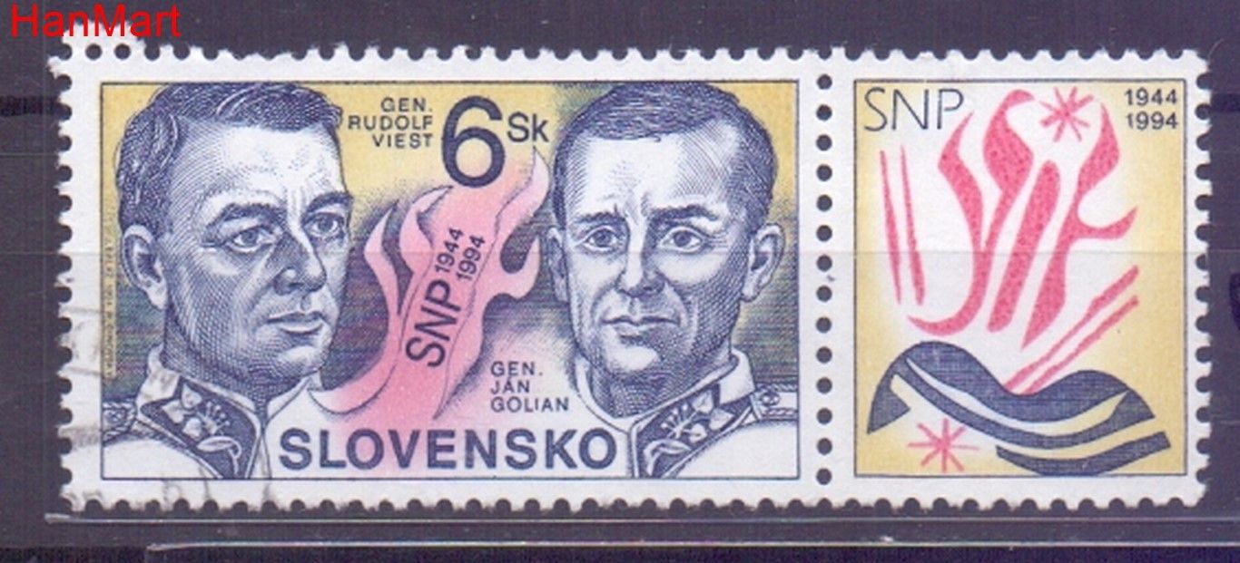 Znaczek Słowacja 1994 Mi mplzf200e Stemplowane