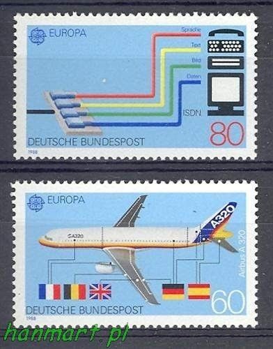 Znaczek Niemcy 1988 Mi 1367-1368 Czyste **