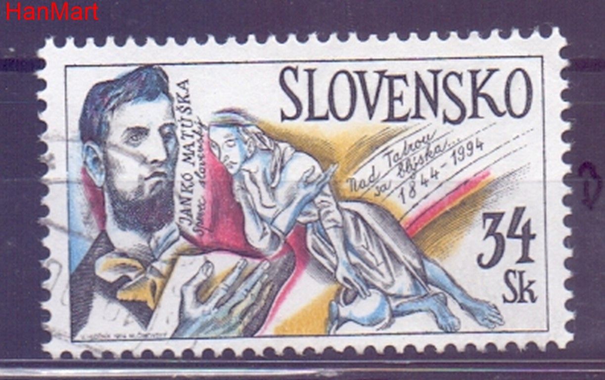 Znaczek Słowacja 1994 Mi mpl202b Stemplowane