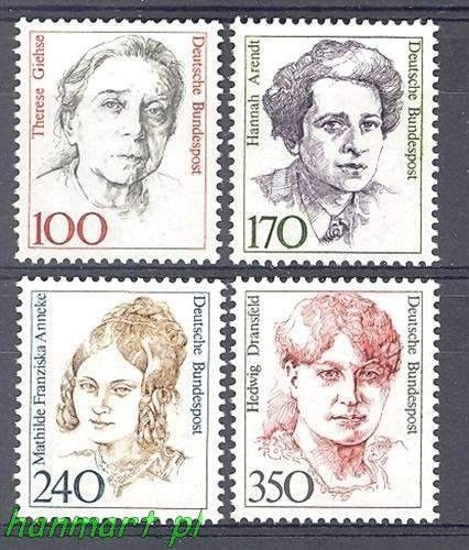 Znaczek Niemcy 1988 Mi 1390-1393 Czyste **