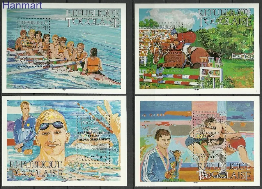 Znaczek Togo 1985 Mi bl268-275 Czyste **