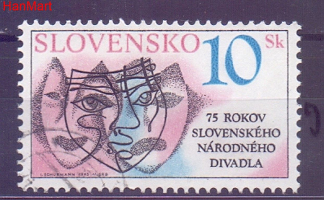 Znaczek Słowacja 1995 Mi mpl220j Stemplowane