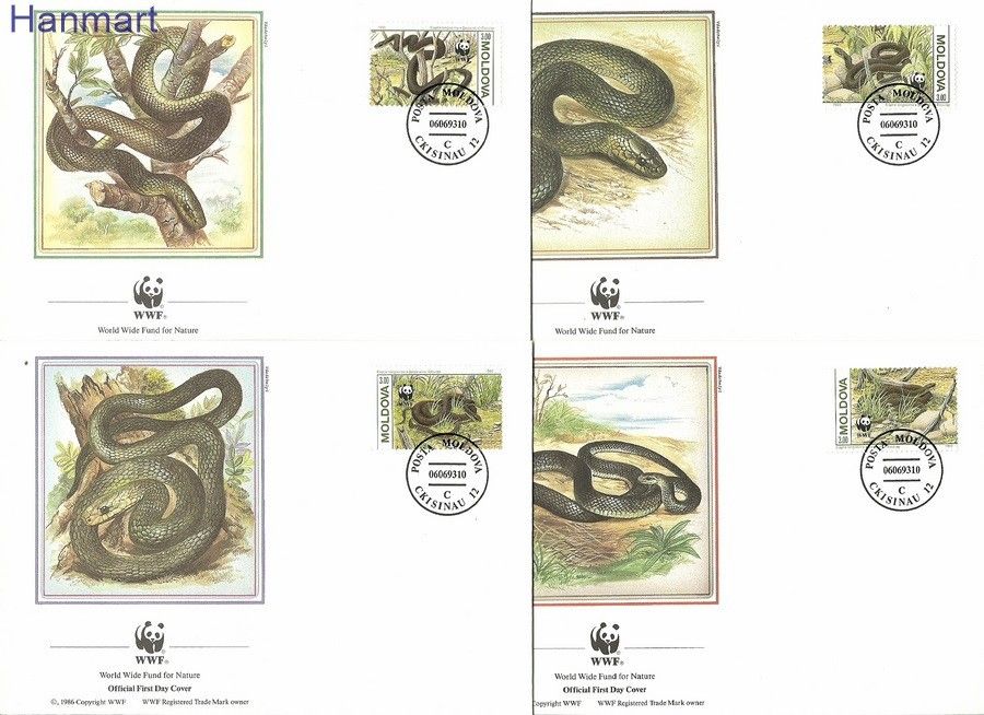 Znaczek Mołdawia 1993 Mi 50-53 FDC