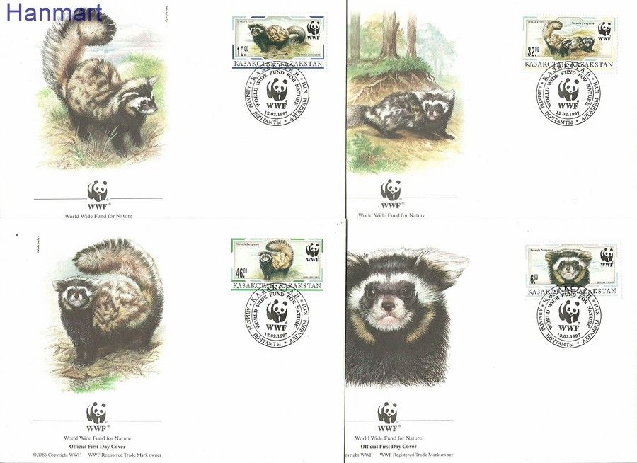 Kazachstan 1997 Mi 154-157 FDC