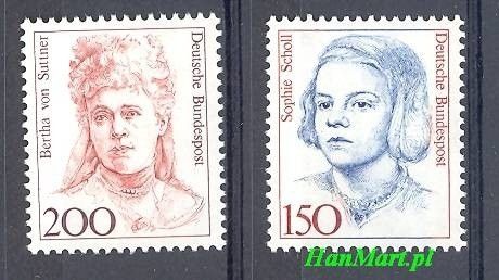 Znaczek Niemcy 1991 Mi 1497-1498 Czyste **