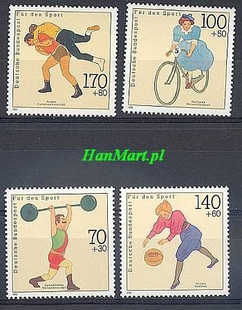 Znaczek Niemcy 1991 Mi 1499-1502 Czyste **
