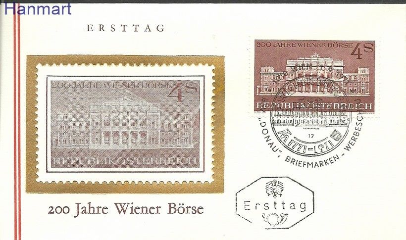Znaczek Austria 1971 Mi 1367 FDC