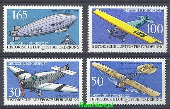 Znaczek Niemcy 1991 Mi 1522-1525 Czyste **
