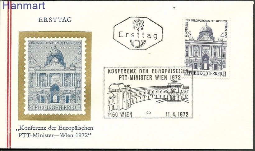 Znaczek Austria 1972 Mi 1385b FDC