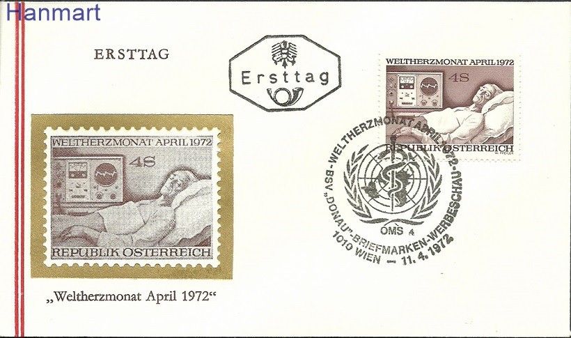 Znaczek Austria 1972 Mi 1386b FDC