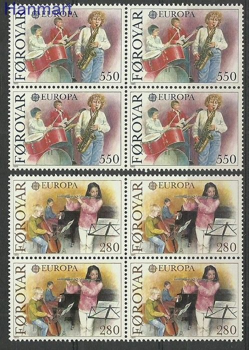 Znaczek Wyspy Owcze 1985 Mi 116-117 Czyste **